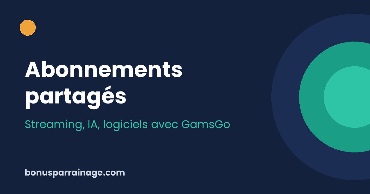 Abonnements partagés : Netflix, Spotify, ChatGPT et plus de cent autres services, via GamsGo.